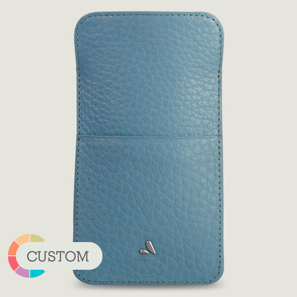 Custom leather Pouch for iPhone X - Vajacases