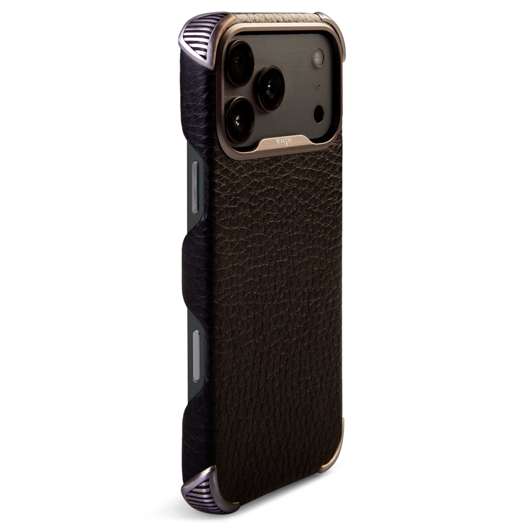 Custom Buckler Grip iPhone 17 Series leather case with Magsafe
