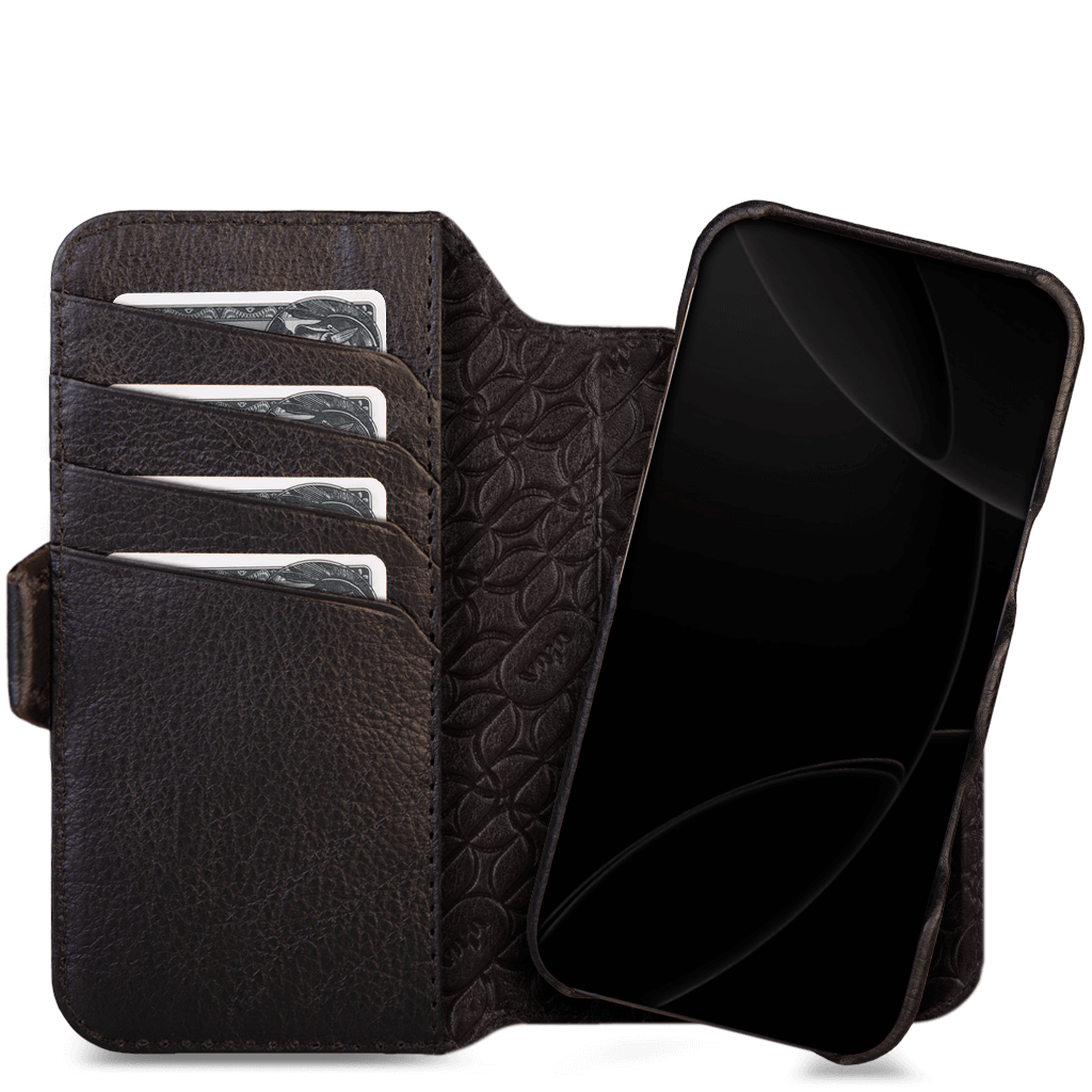 2 in 1 Detachable Leather wallet case for iPhone 15 Pro Max