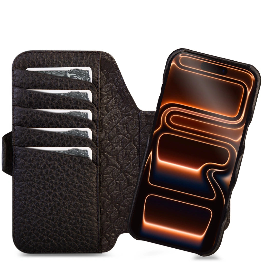 2 in 1 Detachable Wallet leather case for iPhone 17 Pro Max