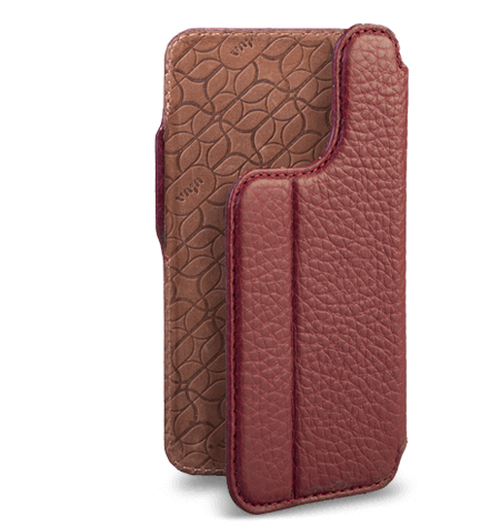 Folio Ruby Wine V-mag leather case