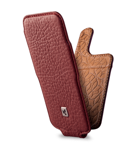 Top V-Mag leather case Ruby Wine