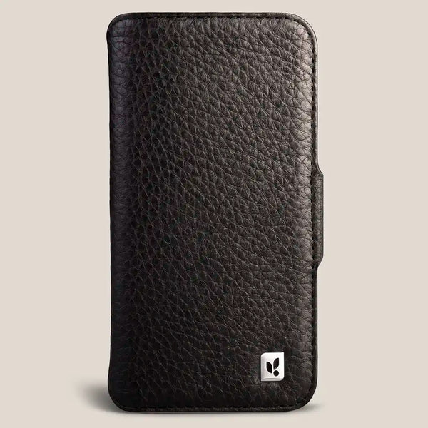 Vaja Wallet leather case for iPhone 18 Pro in black