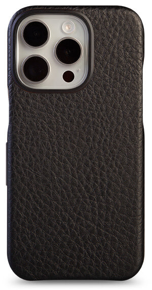 Floater leather case in Black
