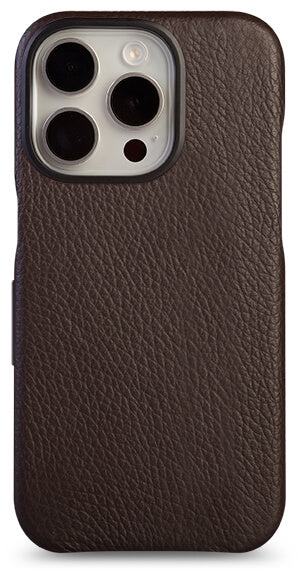 Floater leather case in Dark Brown