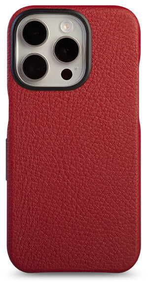 Floater leather case in Ribbon Red