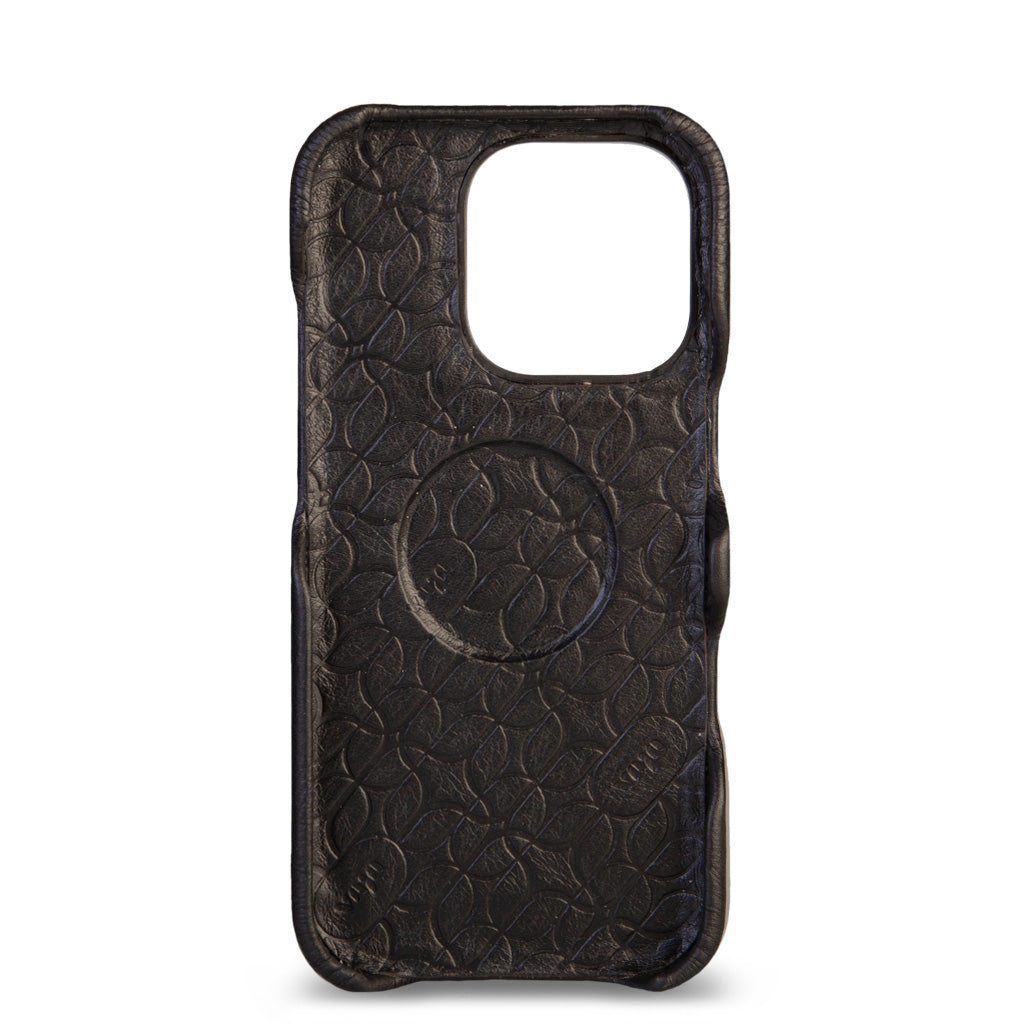 Dotted Grip - iPhone 16 Pro leather case V-Mag