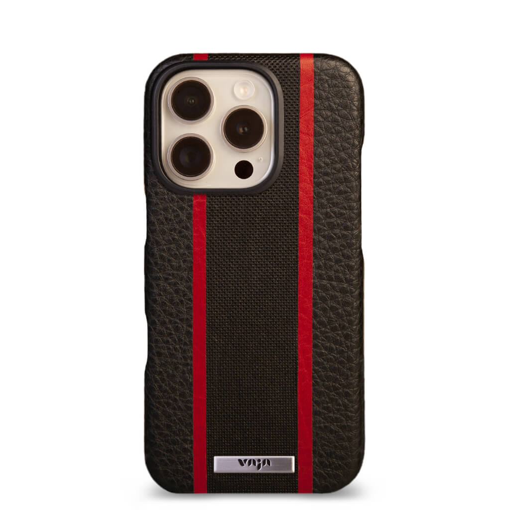 Grip - iPhone 16 Pro leather case V-Mag - Vaja