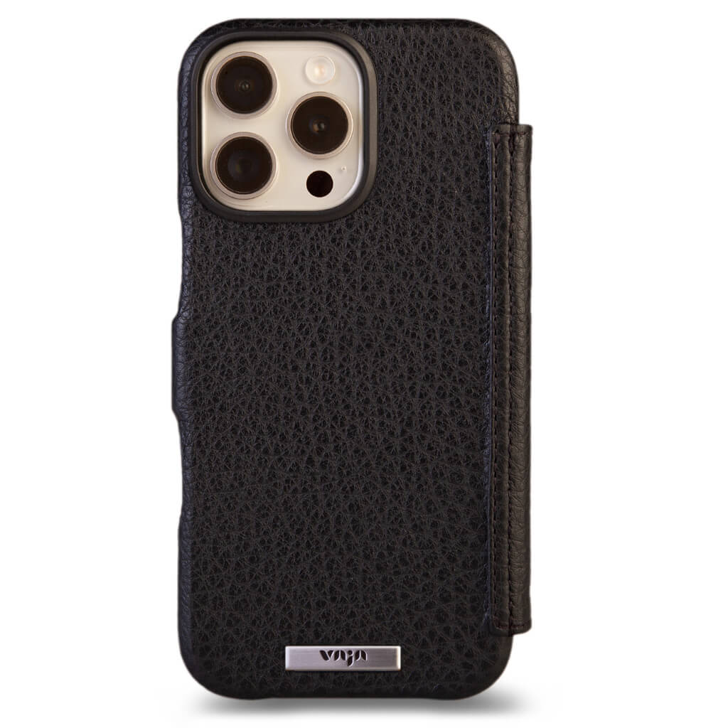 Folio - iPhone 16 Pro leather case V-Mag - Vaja