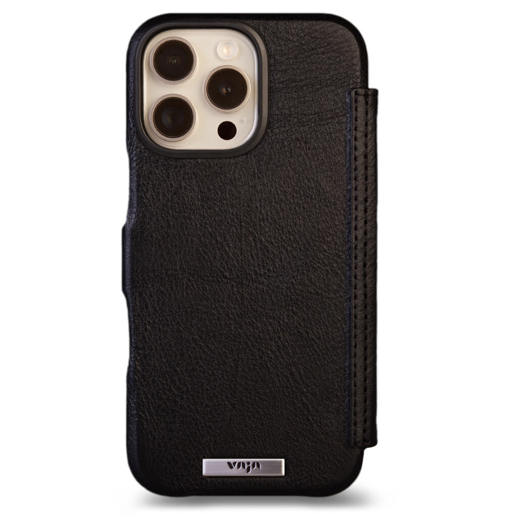 Folio - iPhone 16 Pro leather case V-Mag - Vaja