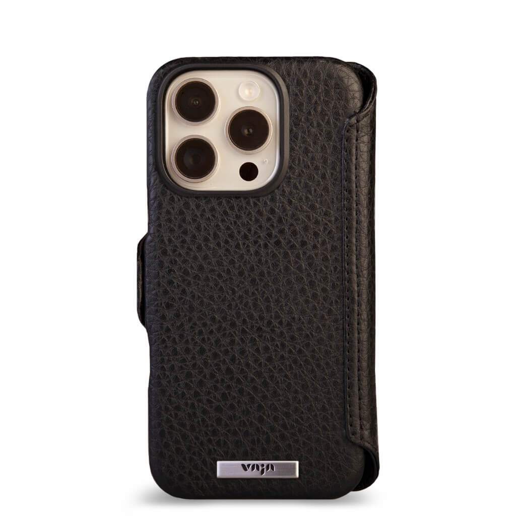 Wallet - iPhone 16 Pro leather case V-Mag - Vaja