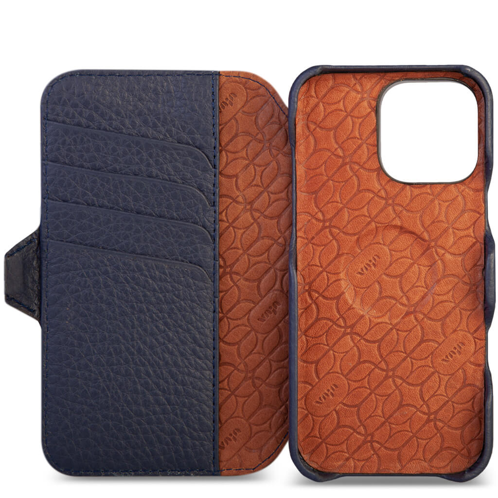 Wallet - iPhone 16 Pro leather case V-Mag - Vaja