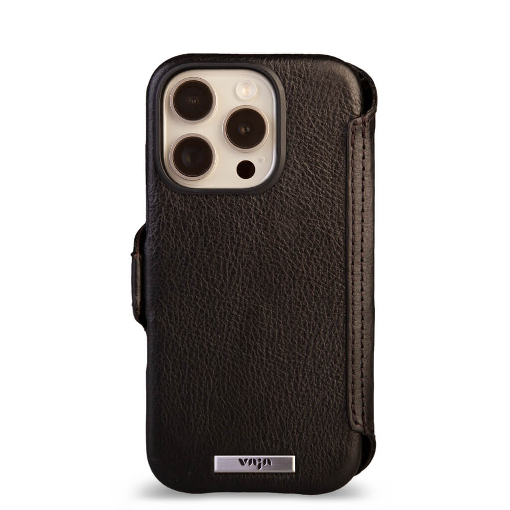 Wallet - iPhone 16 Pro leather case V-Mag - Vaja