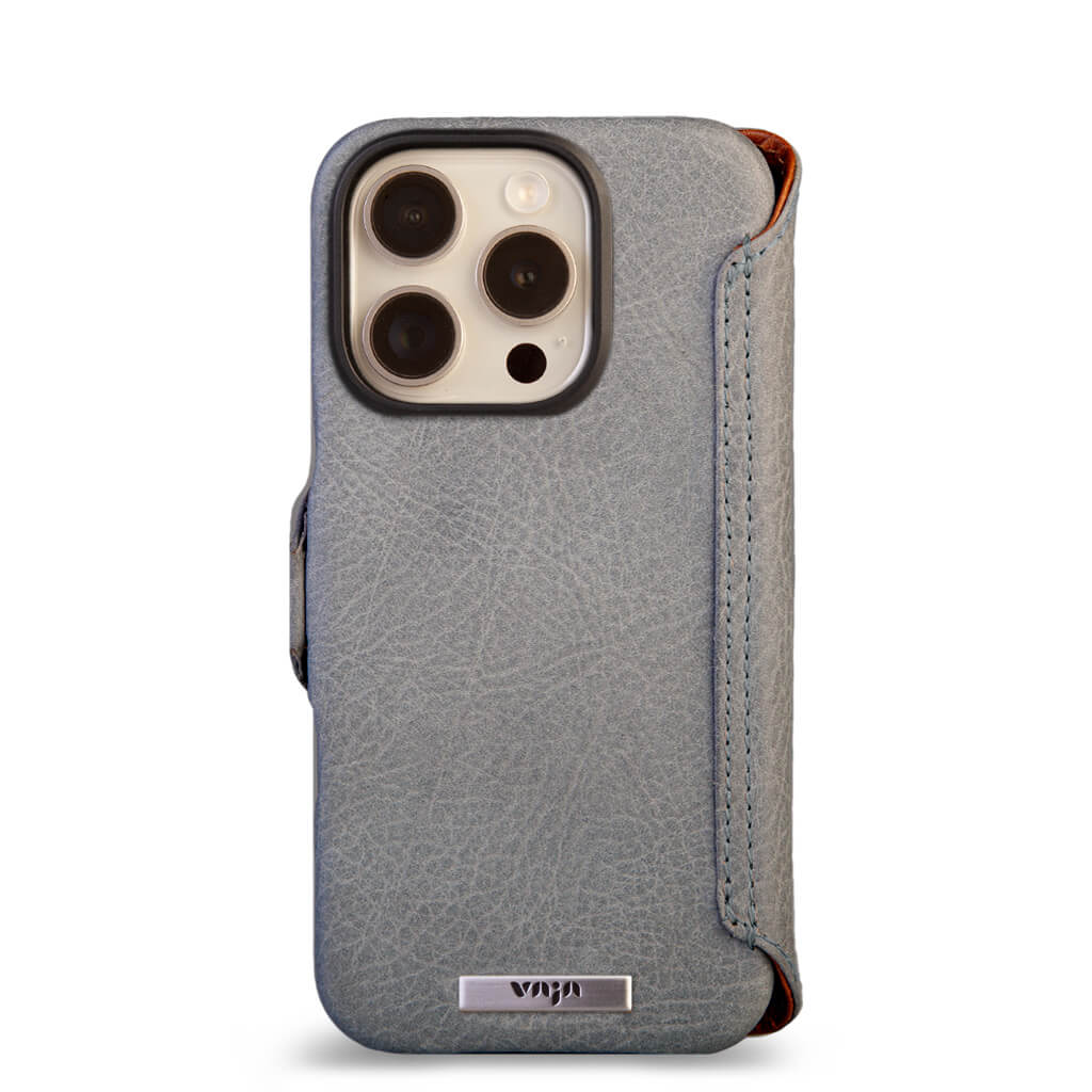 Wallet - iPhone 16 Pro leather case V-Mag - Vaja