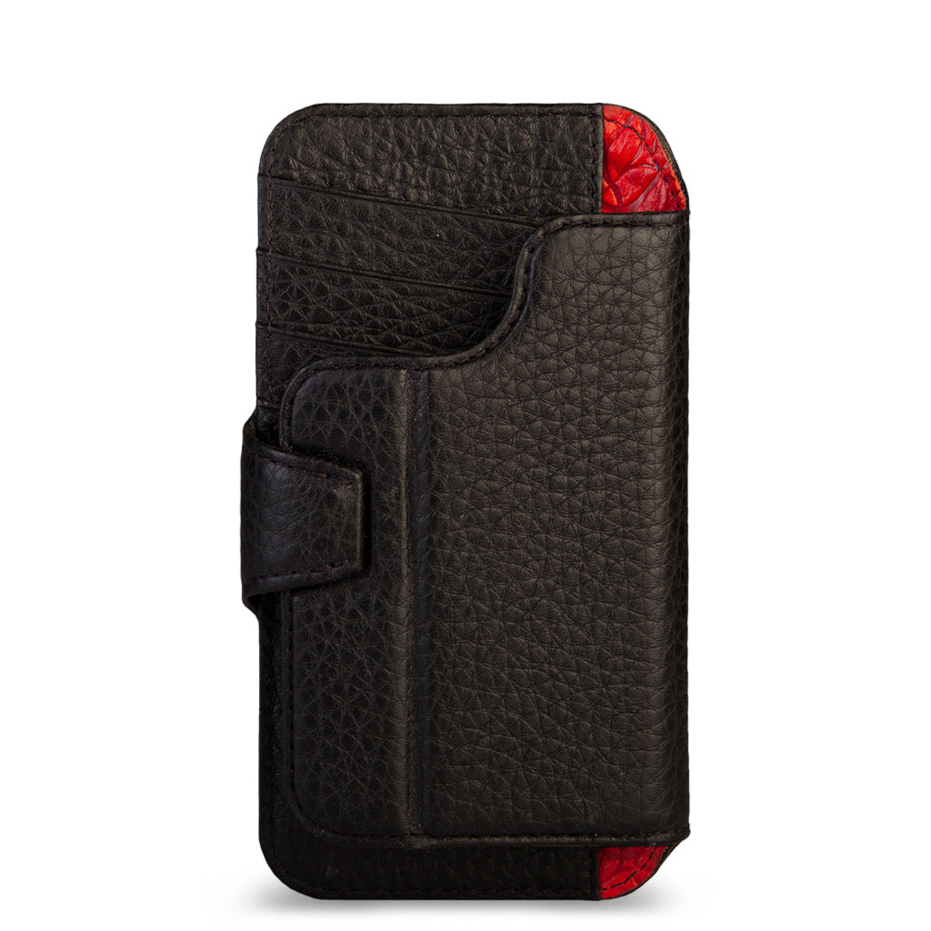 Wallet wrap - iPhone 16 Pro leather case V-Mag add-on