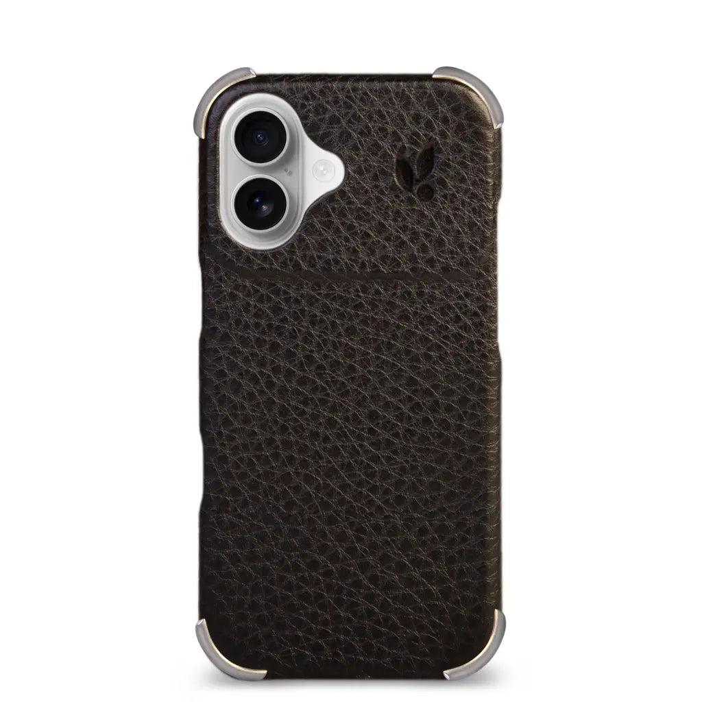 Buckler Grip iPhone 17 leather case with MagSafe