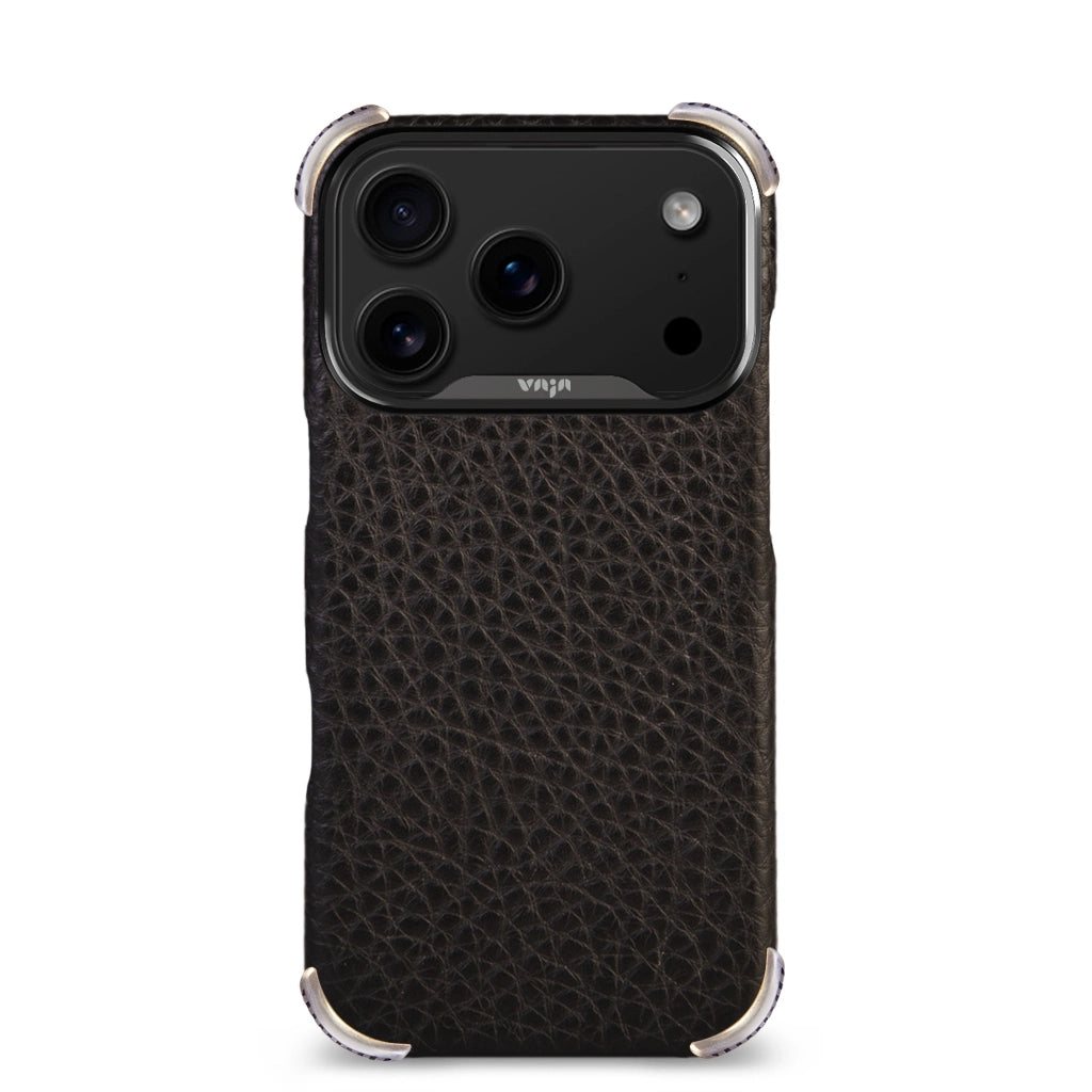 Buckler Grip iPhone 17 Pro leather case with Magsafe