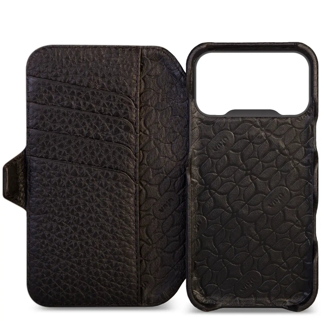 Wallet – iPhone 17 Pro leather case V-Magsafe - Vaja