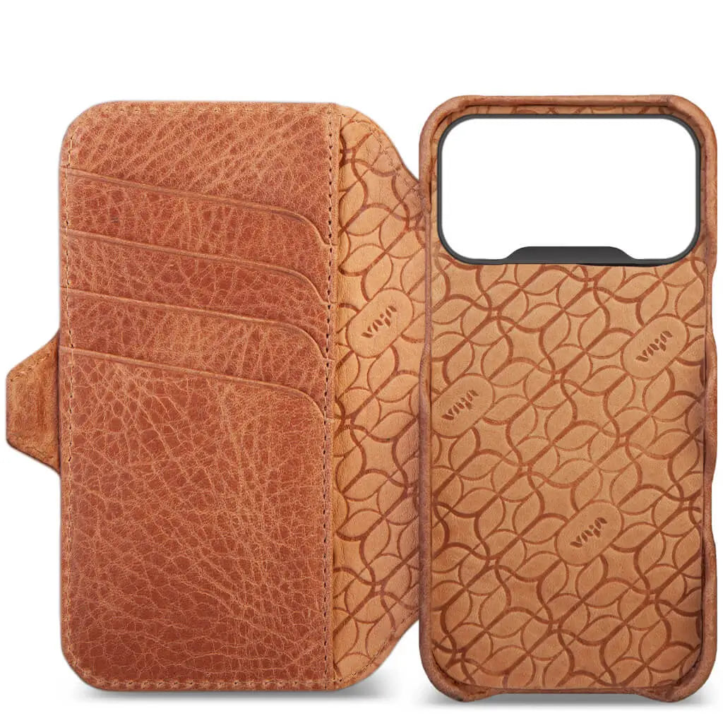Wallet – iPhone 17 Pro leather case V-Magsafe - Vaja
