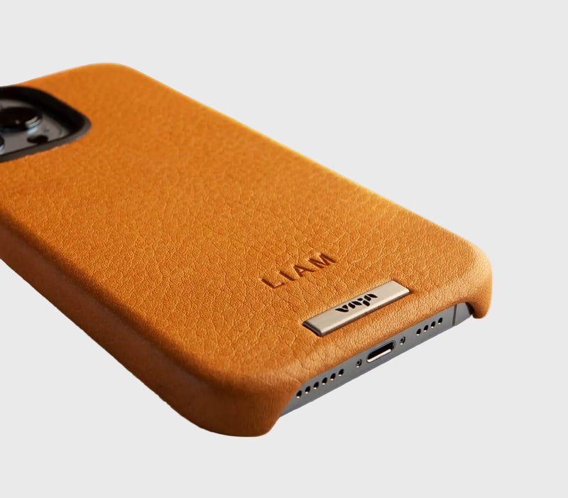 iphone 14 leather case grip back monogram