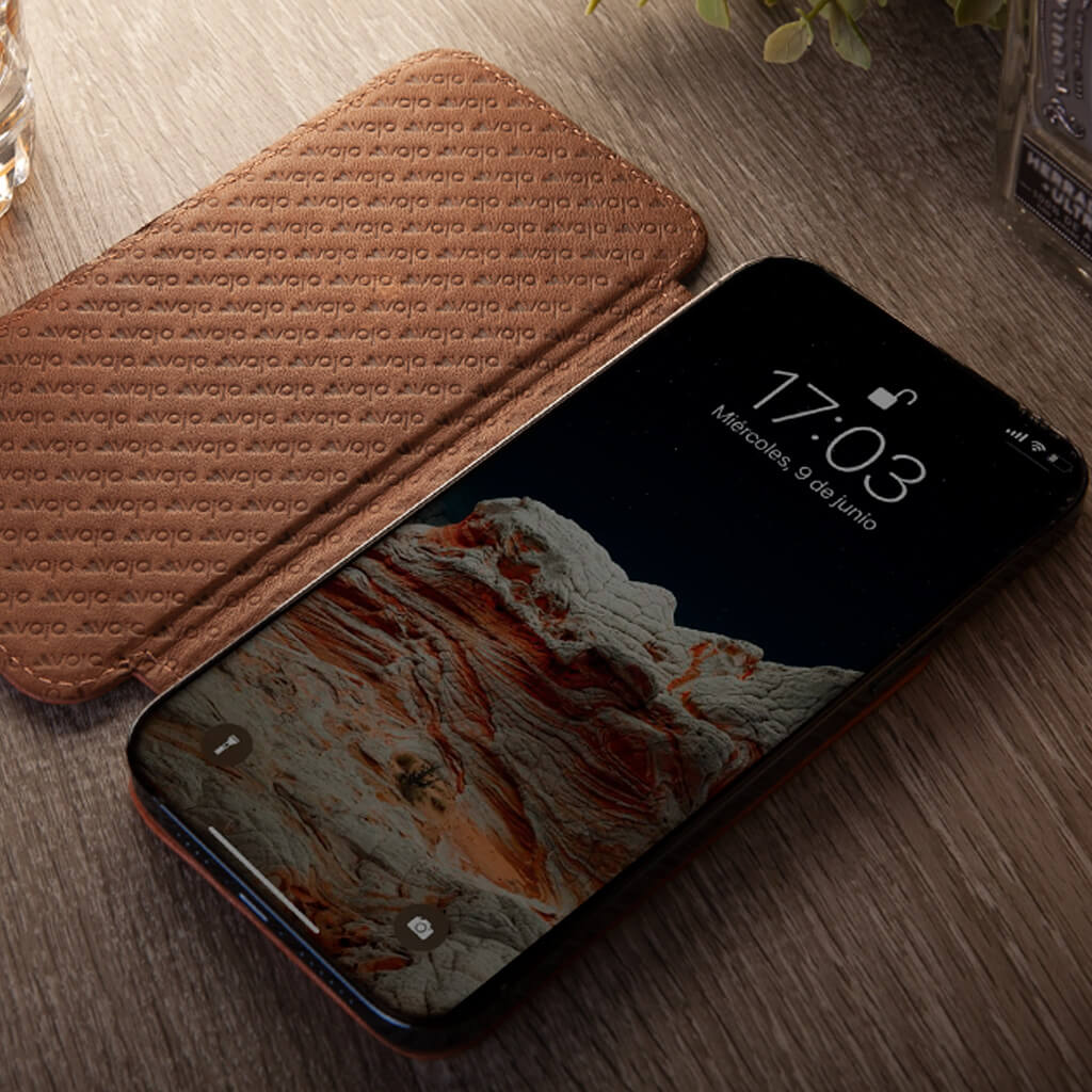 Nuova Pelle leather iPhone 12 Mini MagSafe case - Vaja