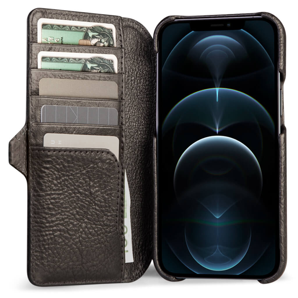 Products iPhone 12 Pro Max wallet leather case with MagSafe