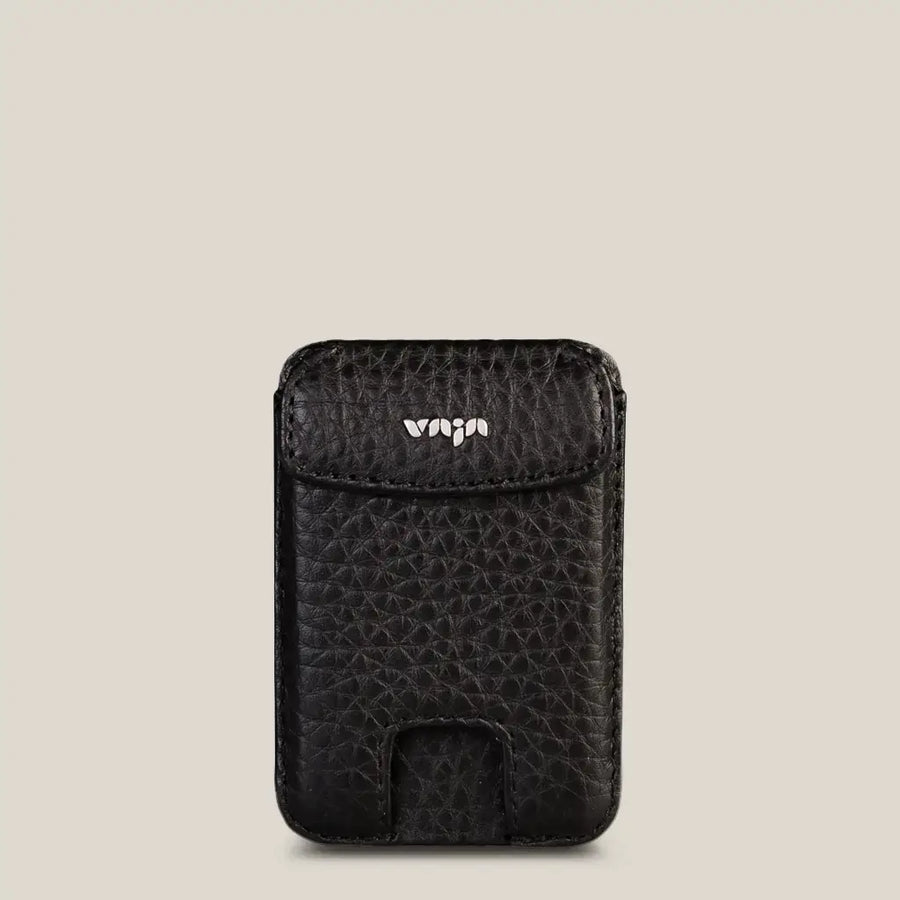 Vaja V-Mag Mini Wallet in black leather