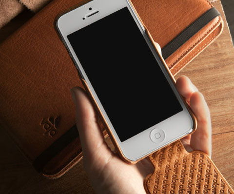 Top Flip - Premium Leather iPhone Case for iPhone SE (2016)