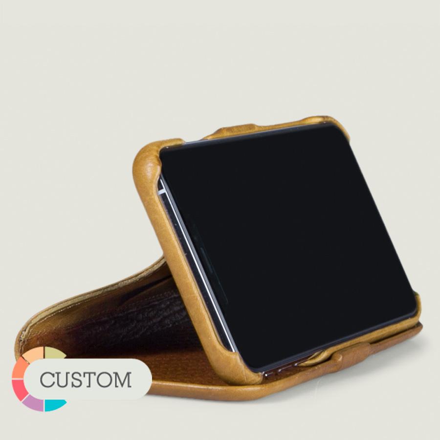 Customizable Folio Wallet Stand iPhone 11 Pro leather case - Vaja