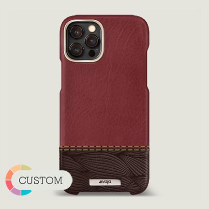 Customizable Grip Duo iPhone 12 & 12 Pro Leather Case - Vaja
