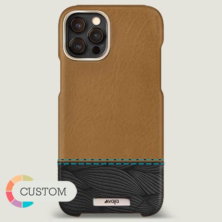 Customizable Grip Duo iPhone 12 Pro Max Leather Case - Vaja