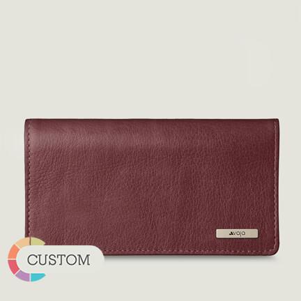 Customizable Leather Checkbook Cover - Vaja