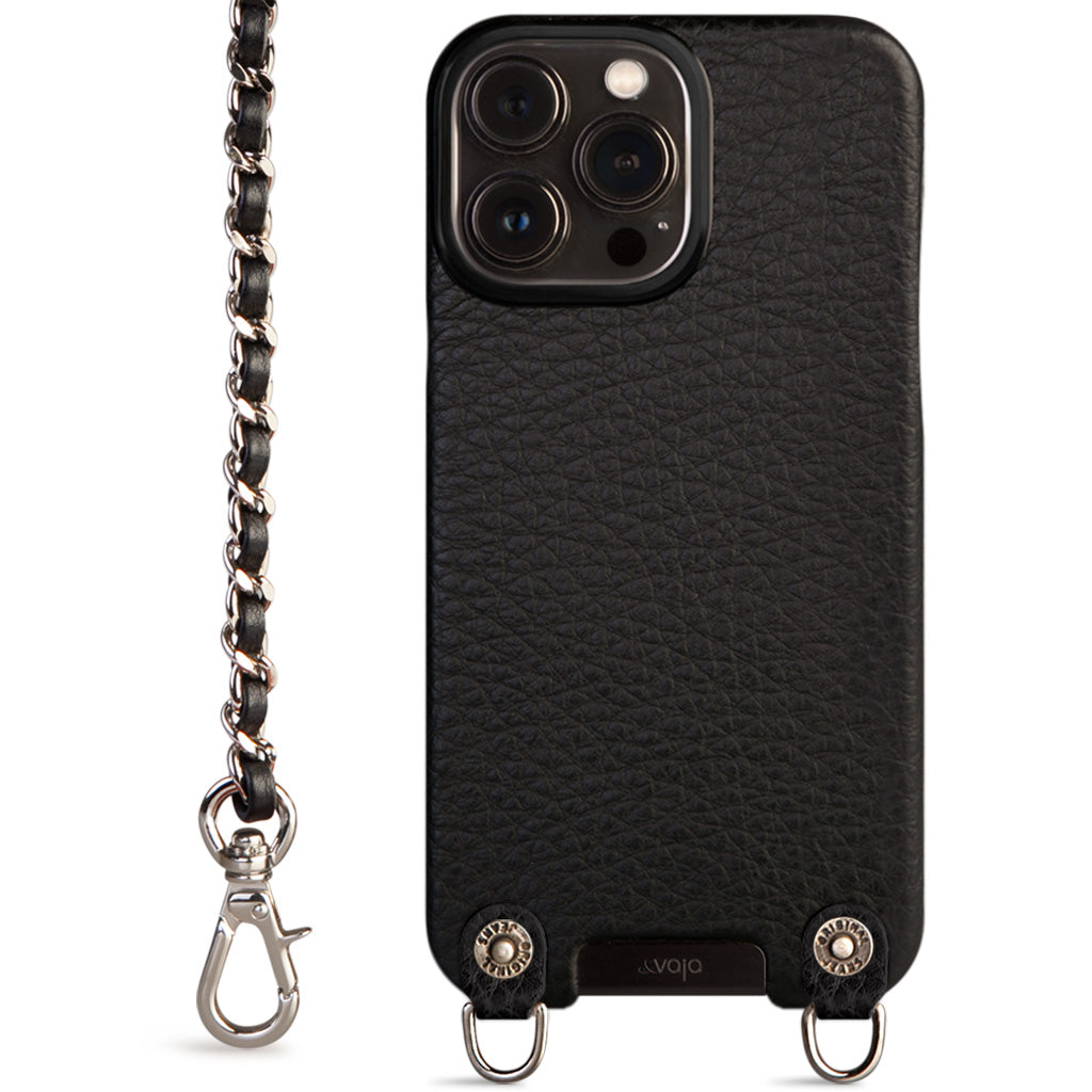 Crossbody iPhone 13 Pro Max leather case with magsafe