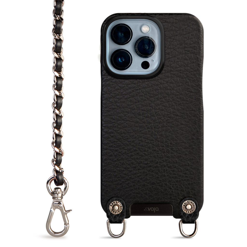 Crossbody iPhone 13 Pro leather case with magsafe
