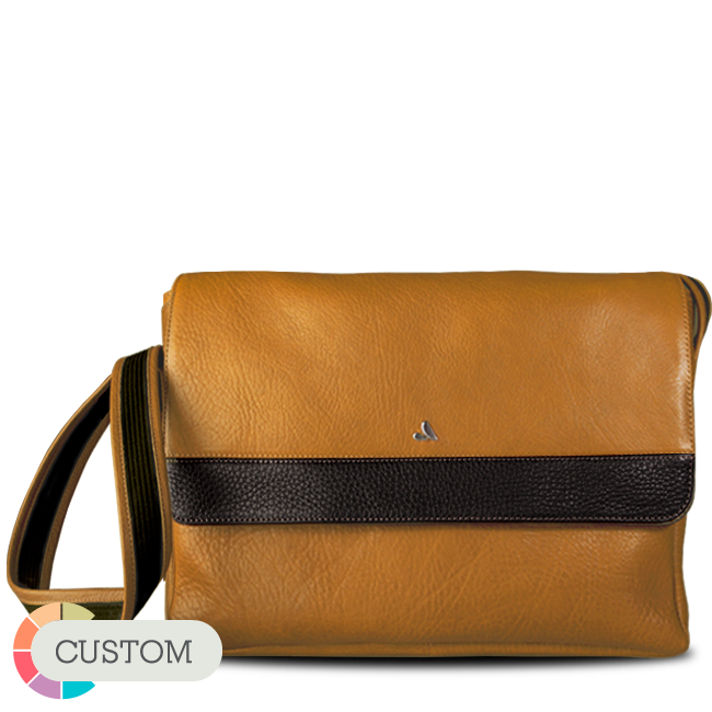 Custom Messenger Leather Bag for Macbook 15" & 16"