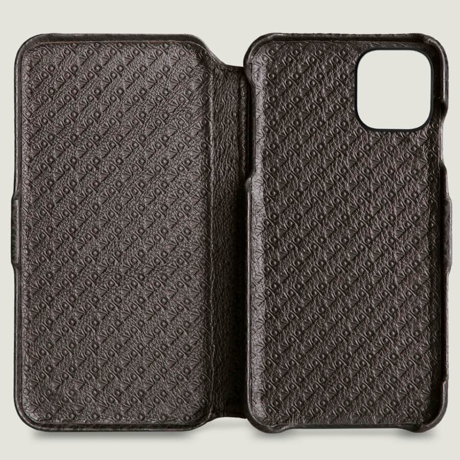 Folio Wallet Stand iPhone 11 Pro leather case - Vaja