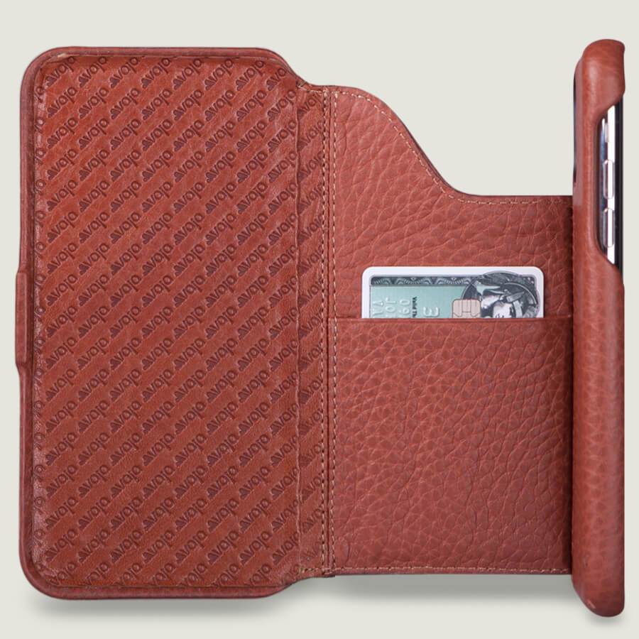 Folio Wallet Stand iPhone 11 Pro leather case - Vaja