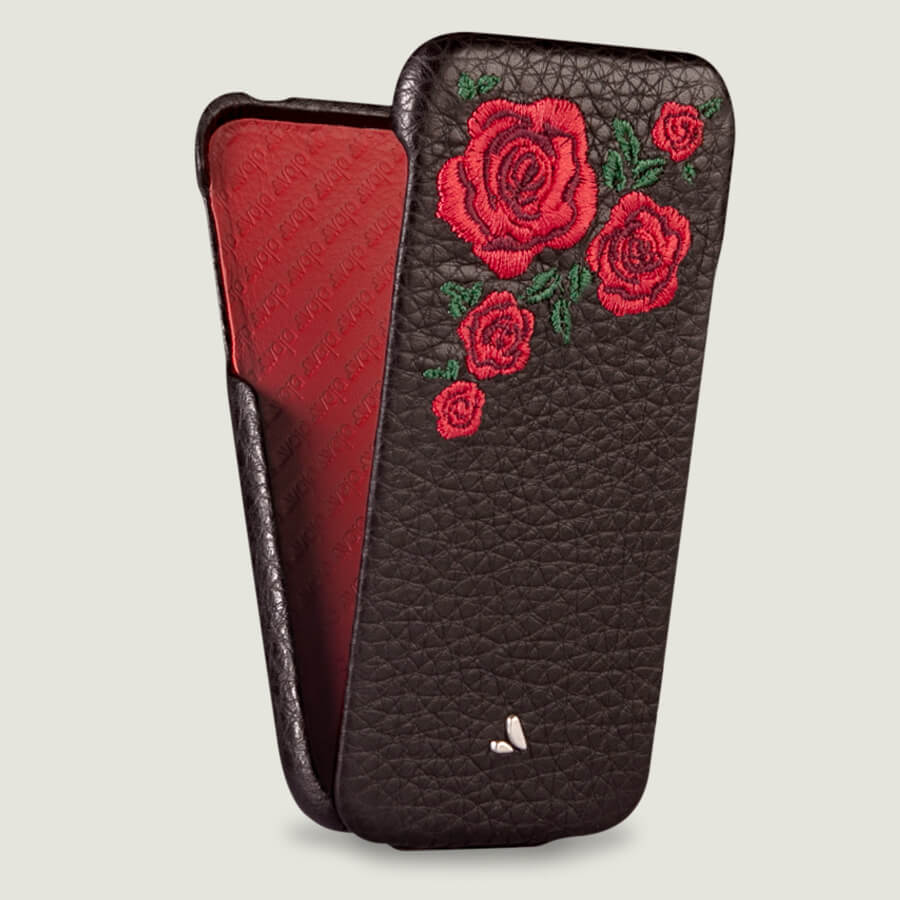 Top Amy for iPhone X Leather Case - Vajacases