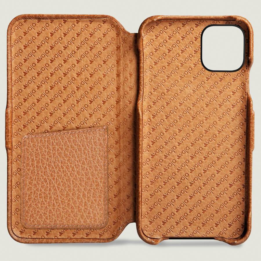 Folio iPhone 11 Pro Max leather case - Vaja