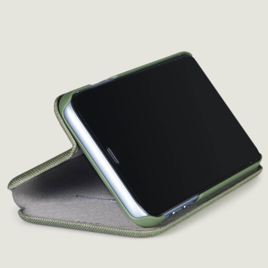 Folio Stand Cordura iPhone Xr Fabric Case
