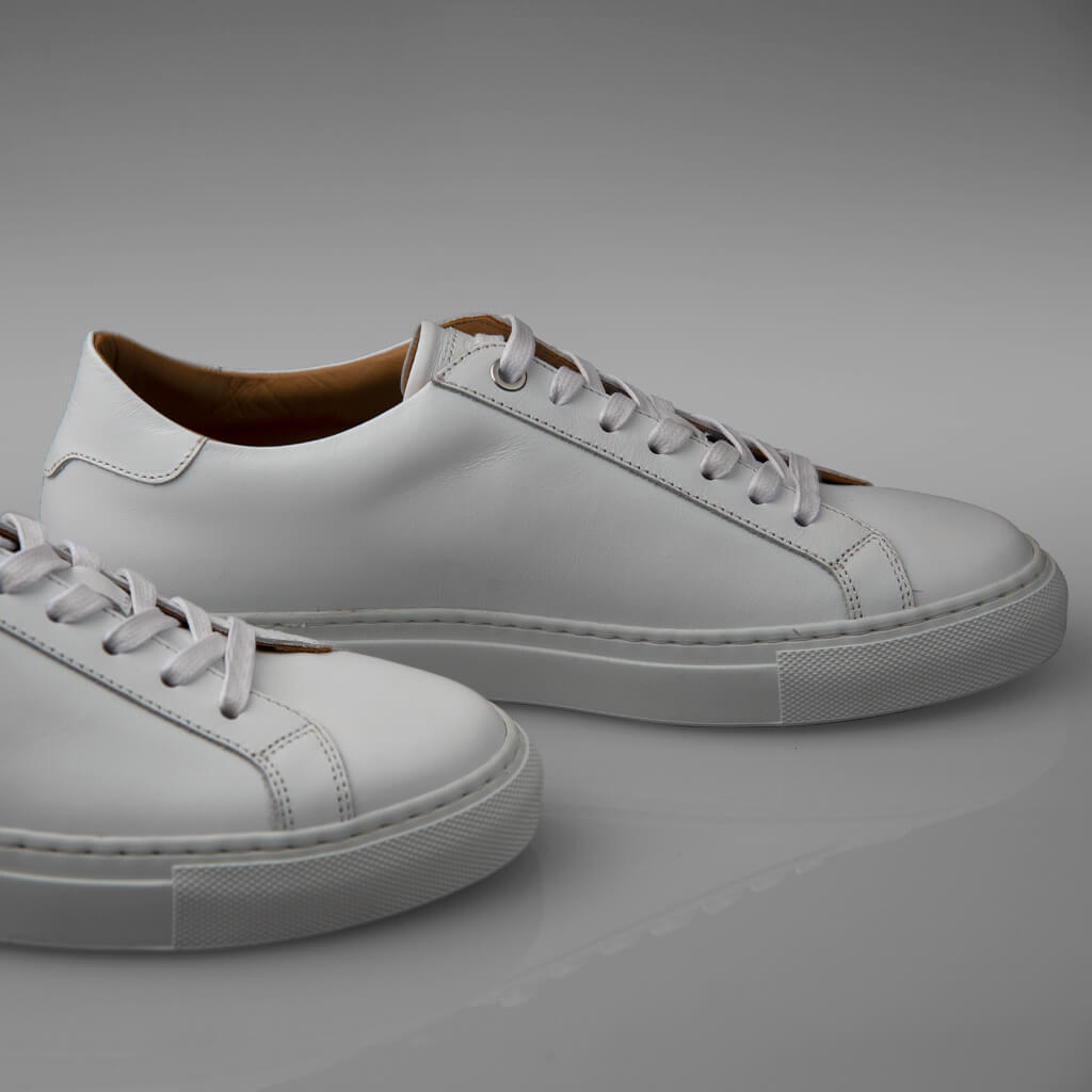 Urban White Leather Sneakers