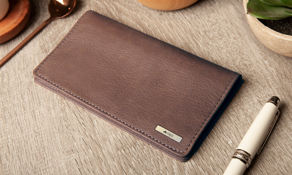 Customizable Leather Checkbook Cover