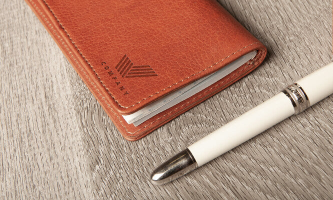Customizable Leather Checkbook Cover