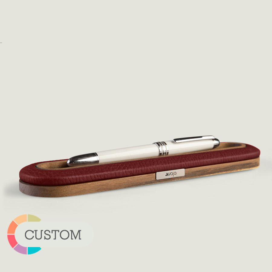 Customizable Leather pen holder - Vaja