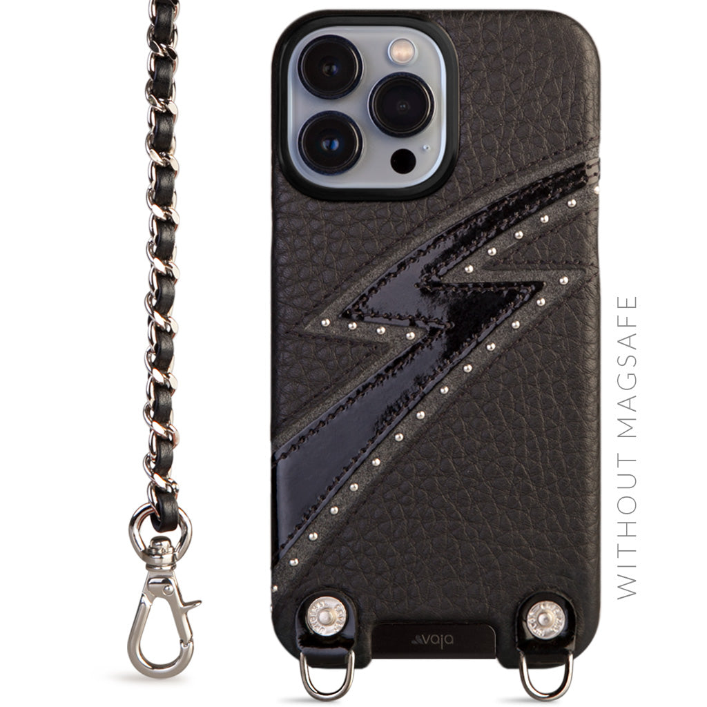 Spark Crossbody iPhone 13 Pro Max leather case without MagSafe