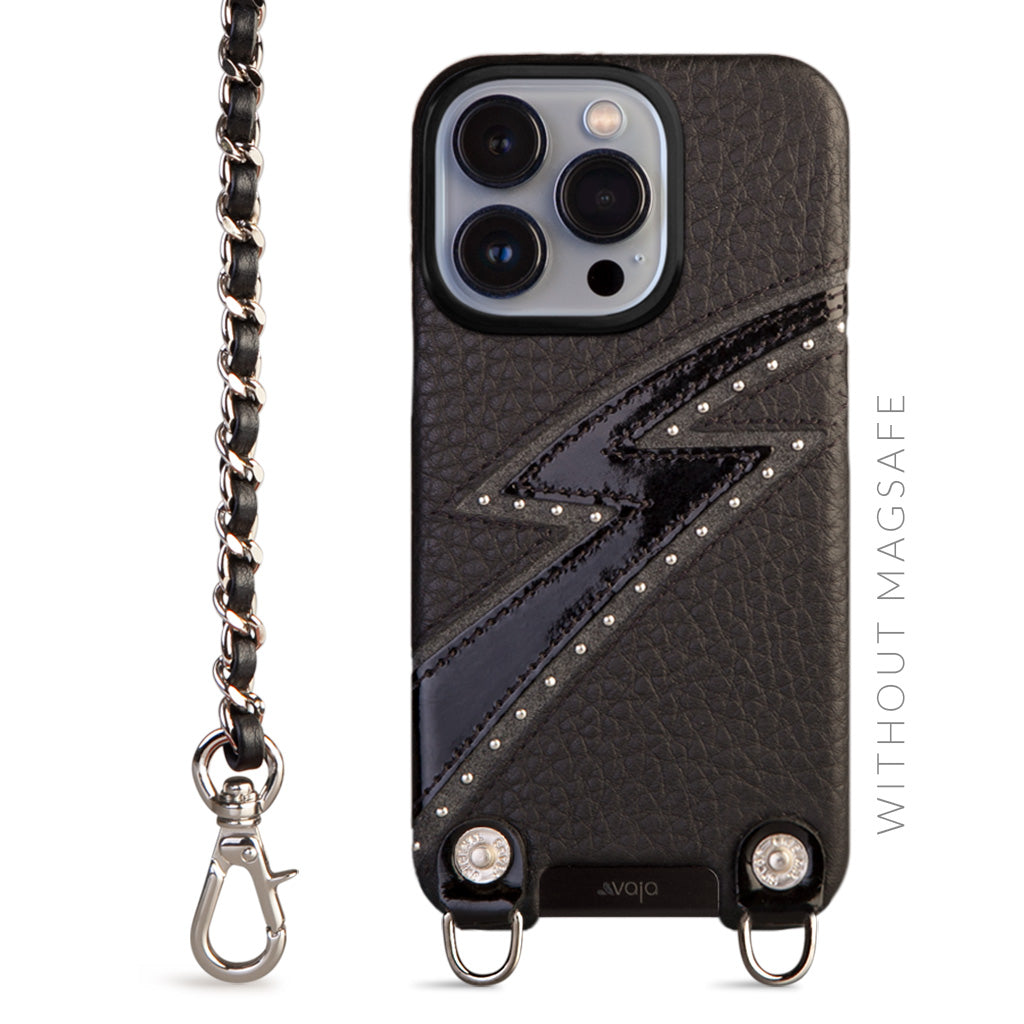 Spark Crossbody iPhone 13 Pro leather case without MagSafe