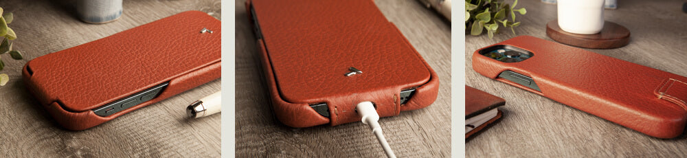 Top iPhone 12 &amp; 12 Pro MagSafe leather case