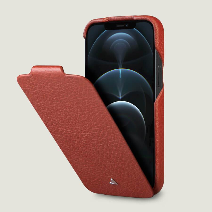Top iPhone 12 &amp; 12 Pro leather case with MagSafe - Vaja