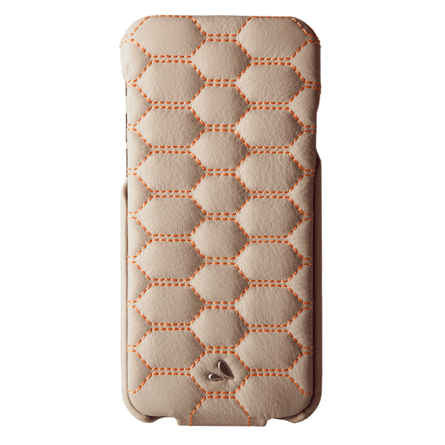Flip top matelasse Phone 7 leather case
