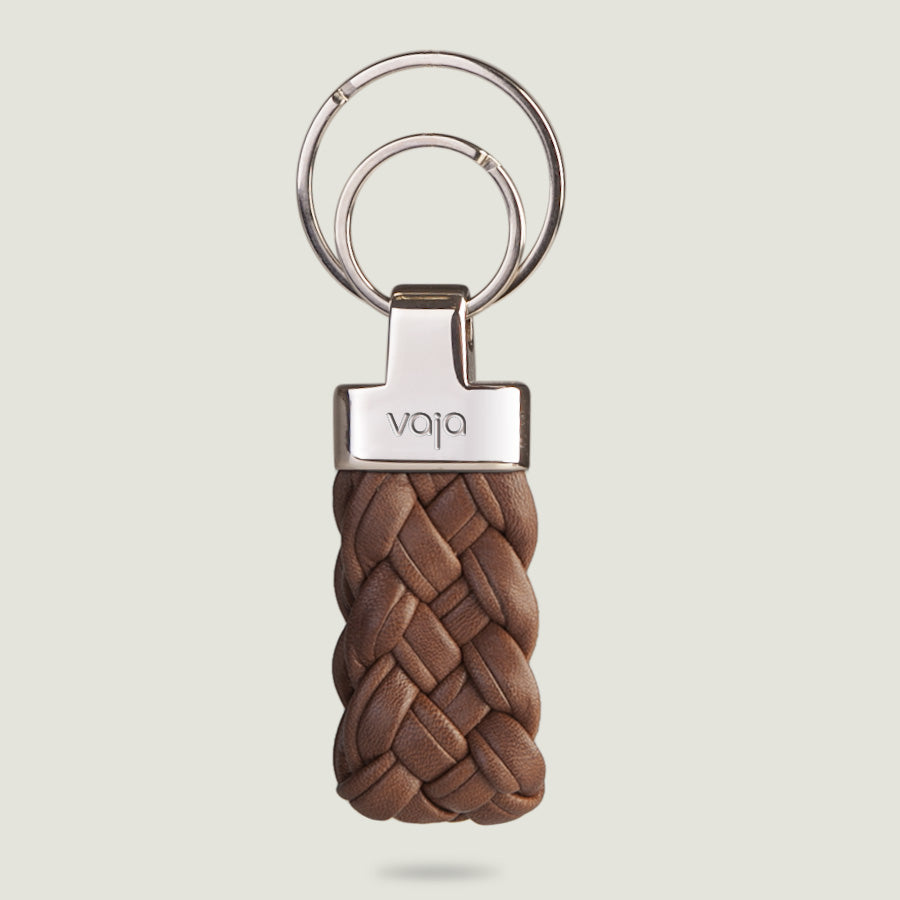 Trenzao leather key ring